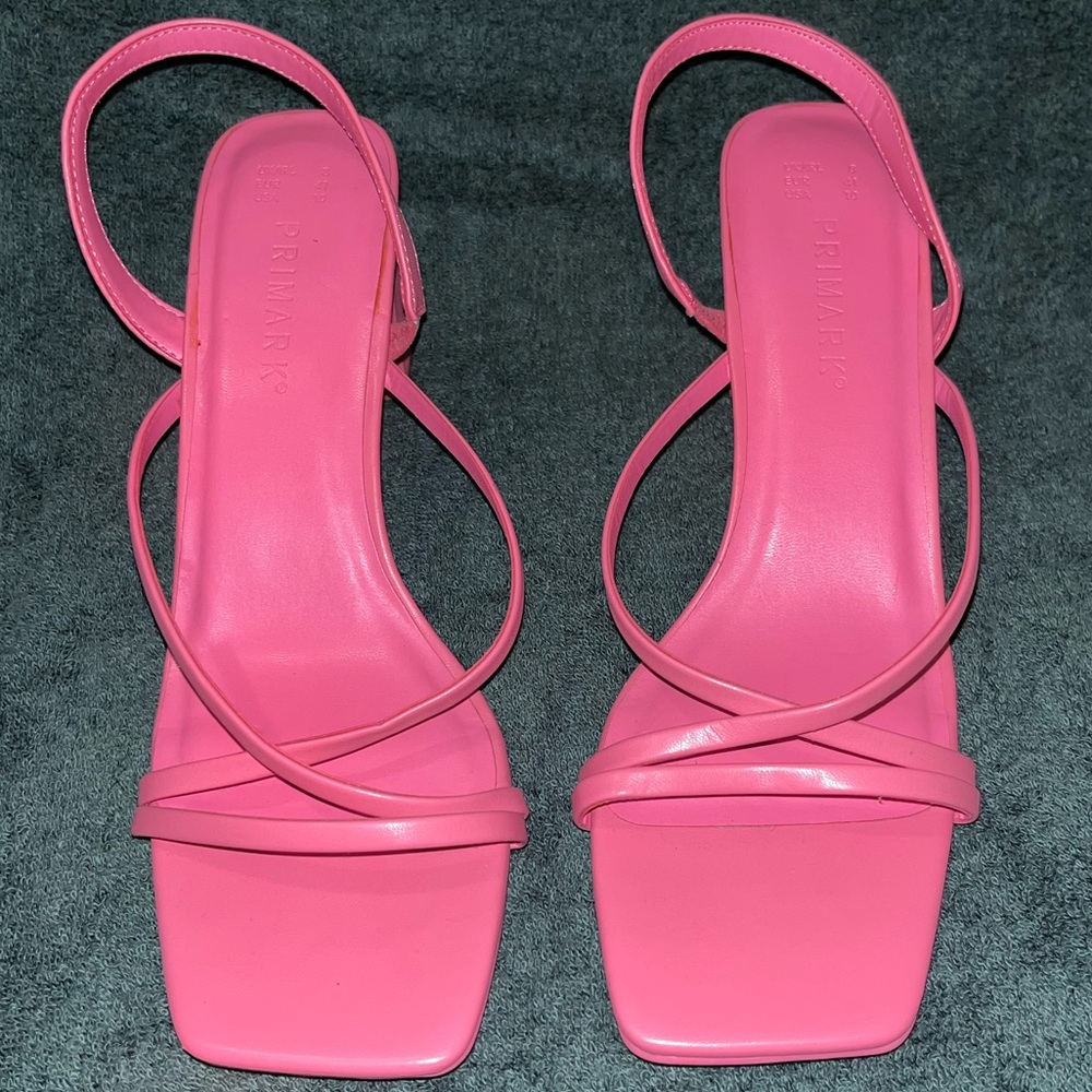 Primark Vibrant Pink Strappy Heels